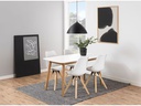 AC Design Tisch Nagano Braun/Weiss