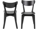 AC Design Stuhl Roxby 2 Stück, Schwarz