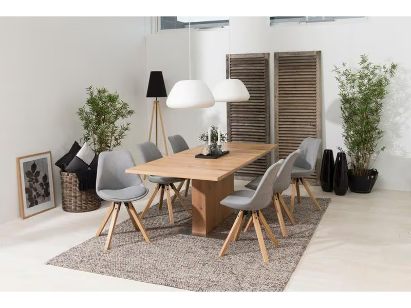 AC Design Stuhl Dima 2 Stück, Hellgrau
