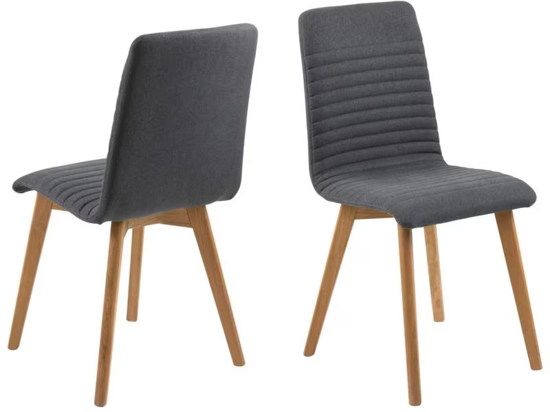 AC Design Stuhl Arosa 2 Stück, Anthrazit
