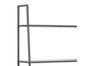 AC Design Regal Seaford 77 x 36 x 174.5 cm, Eiche/Schwarz matt