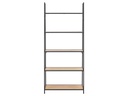 AC Design Regal Seaford 77 x 36 x 174.5 cm, Eiche/Schwarz matt