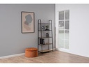 AC Design Regal Seaford 77 x 36 x 174.5 cm, Eiche/Schwarz matt