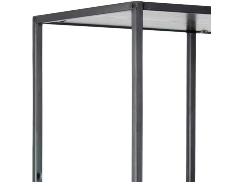 AC Design Regal Seaford 77 x 35 x 185 cm, Schwarz