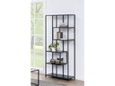 AC Design Regal Seaford 77 x 35 x 185 cm, Schwarz