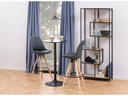 AC Design Regal Seaford 77 x 35 x 185 cm, Eiche/Schwarz
