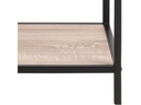 AC Design Regal Seaford 77 x 35 x 185 cm, Eiche/Schwarz