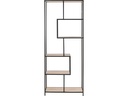 AC Design Regal Seaford 77 x 35 x 185 cm, Eiche/Schwarz