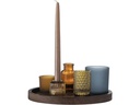 Bloomingville Windlicht Sanga 6er Set, Glas/Holz