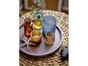 Bloomingville Windlicht Sanga 6er Set, Glas/Holz