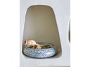 Bloomingville Windlicht Oshin 3 cm, Steingut, Grau