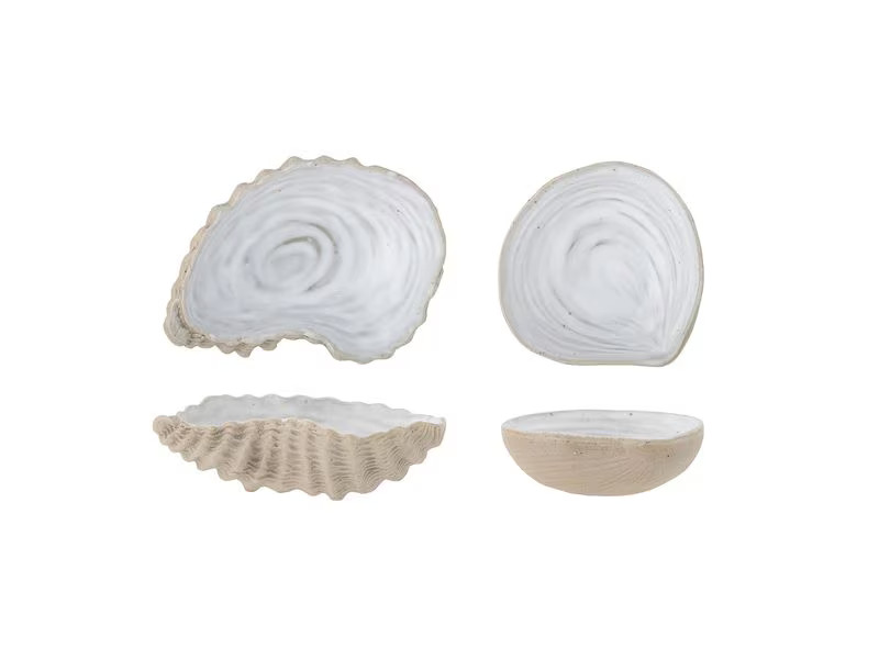 Bloomingville Dekoschale Bakur 2er Set, 7 cm/7.5 cm, Grau