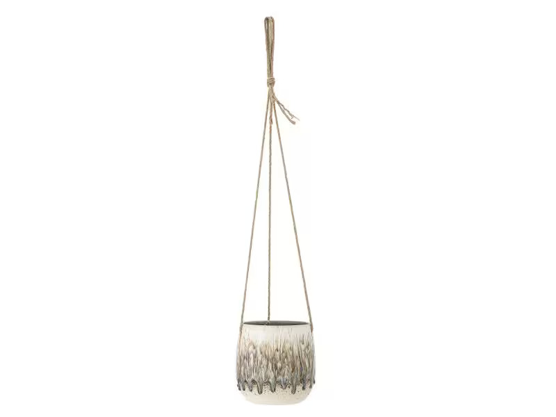 Bloomingville Blumentopf zum Aufhängen Ø 16.5 cm, Beige