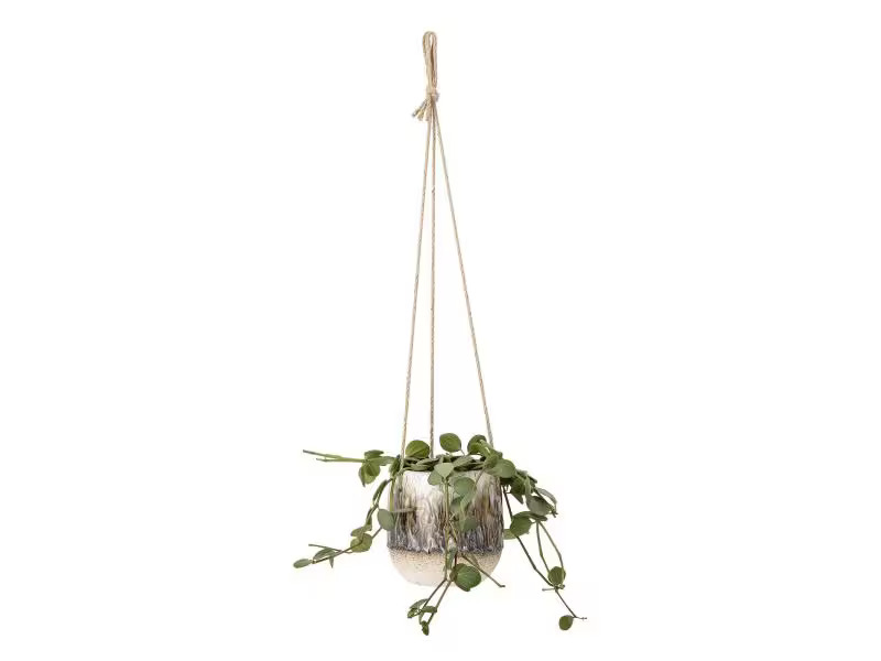 Bloomingville Blumentopf zum Aufhängen Ø 16.5 cm, Beige