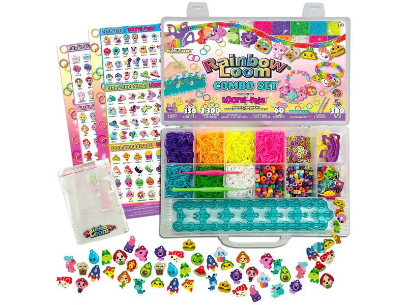 BANDAI Bastelset Rainbow Loom Combo Set – Loomi-Pals