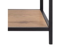 AC Design Regal Seaford 135 x 35 x 185 cm, Eiche/Schwarz