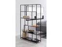 AC Design Regal Seaford 114 x 35 x 185 cm, Schwarz
