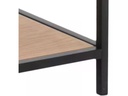AC Design Regal Seaford 114 x 35 x 185 cm, Eiche/Schwarz