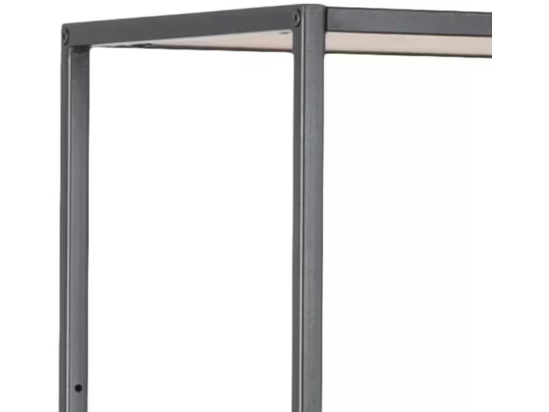 AC Design Regal Seaford 114 x 35 x 185 cm, Eiche/Schwarz