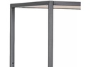 AC Design Regal Seaford 114 x 35 x 185 cm, Eiche/Schwarz
