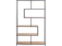 AC Design Regal Seaford 114 x 35 x 185 cm, Eiche/Schwarz