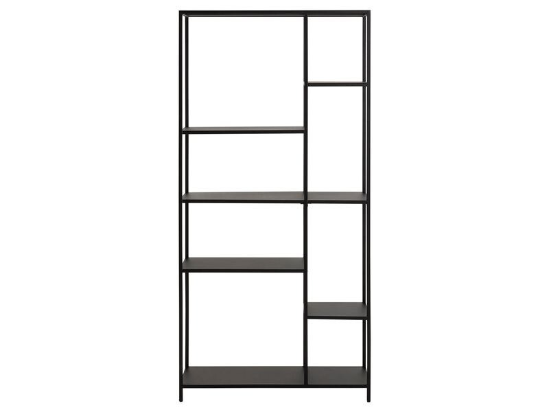 AC Design Regal Newcastle 79,5 x 30 x 165 cm, Schwarz