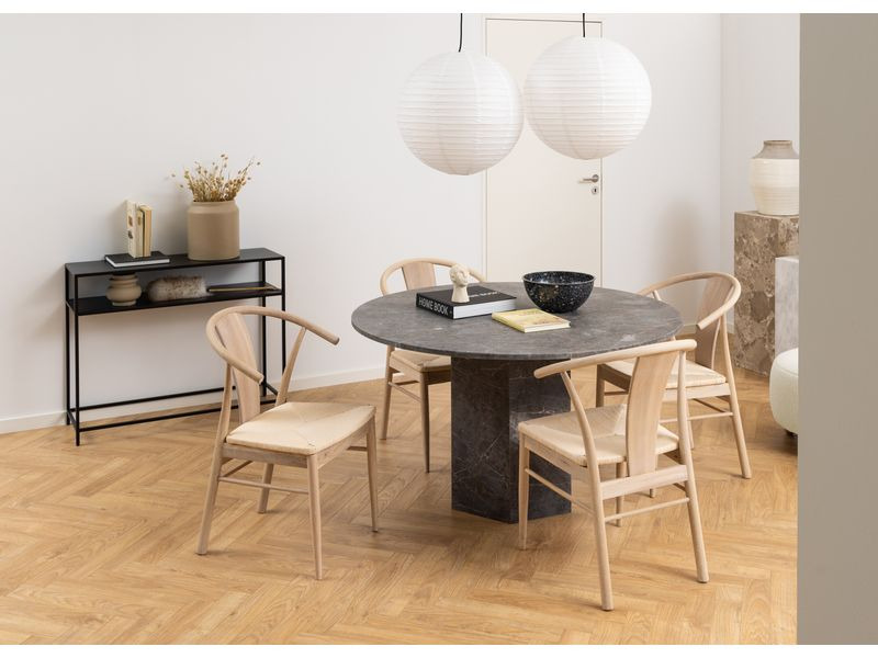AC Design Konsolentisch Newcastle 100 x 35 x 79 cm, Schwarz