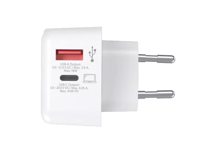 SKROSS USB-Wandladegerät Euro USB Charger AC45PD