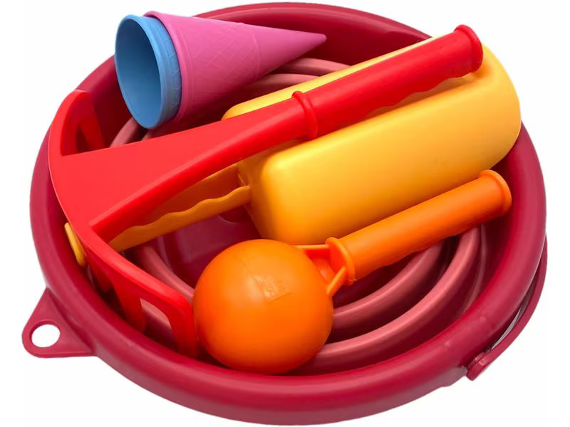 Schildkröt Funsports 7in1 Sand Toys Falteimer Set Rot