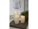 Star Trading LED-Kerze Flamme Flow, Ø 7.5 x 12.5 cm, Weiss