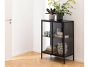 AC Design Kommode Newcastle 80 x 40 x 98,7 cm, Schwarz