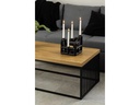 AC Design Couchtisch Strington 120 x 60 x 42 cm, Braun/Schwarz