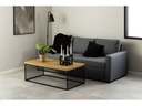 AC Design Couchtisch Strington 120 x 60 x 42 cm, Braun/Schwarz