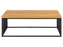 AC Design Couchtisch Strington 120 x 60 x 42 cm, Braun/Schwarz