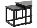 AC Design Couchtisch Cornus 3-er Set, Schwarz