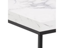 AC Design Couchtisch Barossa 40 x 40 x 45 cm, Schwarz/Weiss
