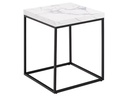 AC Design Couchtisch Barossa 40 x 40 x 45 cm, Schwarz/Weiss