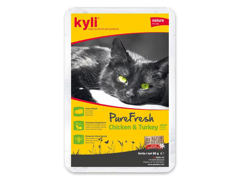 kyli Nassfutter Pure Fresh Chicken &amp; Turkey, 12 x 85 g