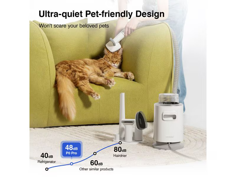 Neakasa P0 Pro Hundeschermaschine, 5in1 mit Staubsauger