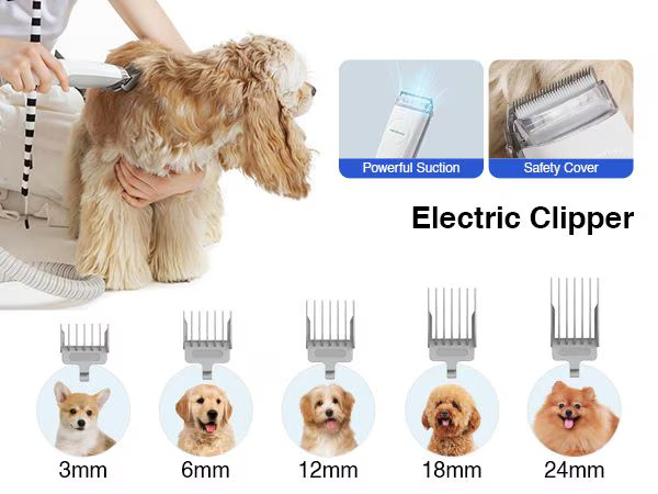 Neakasa P0 Pro Hundeschermaschine, 5in1 mit Staubsauger