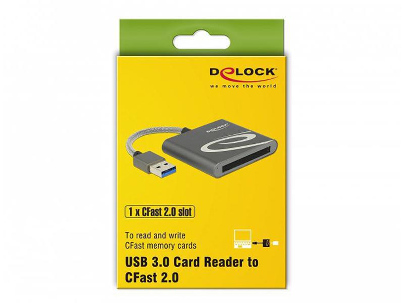 Delock Card Reader Extern 91525 USB 3.0 für CFast 2.0