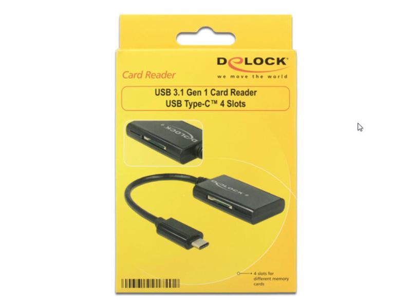 Delock Card Reader Extern 91740 4 Slots