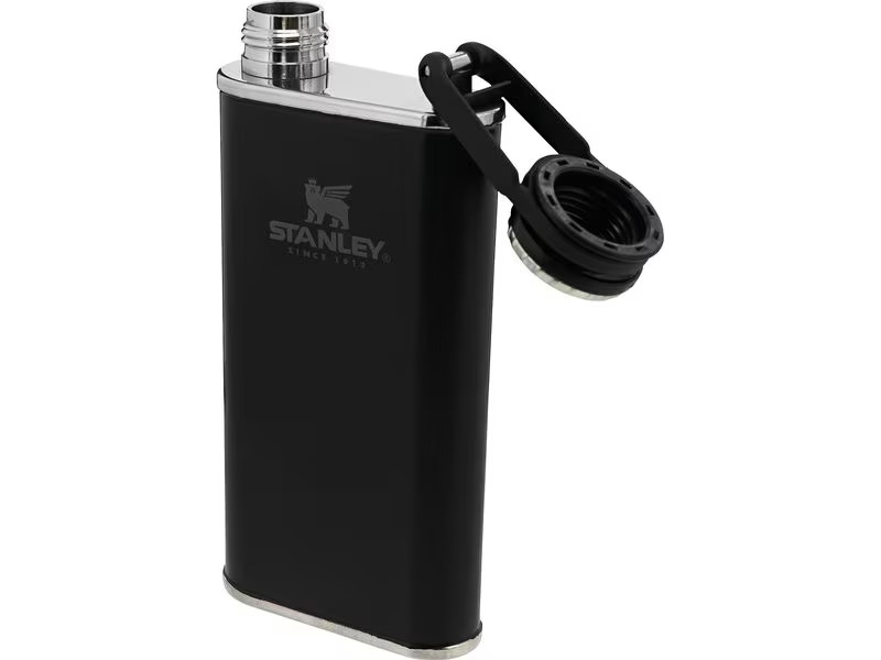 Stanley 1913 Trinkflasche Easy-Fill Wide Mouth Flask 230 ml, Schwarz