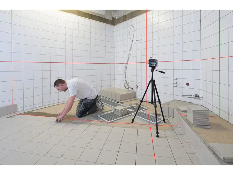 Bosch Professional Linienlaser mit Baustativ BT 150, GLL 3-80 C, 30 m