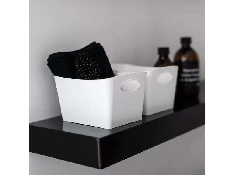Koziol Aufbewahrungskorb Boxxx S, Weiss, 1 l