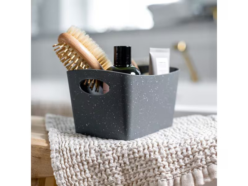 Koziol Aufbewahrungskorb Boxxx S, Grau, 1 l