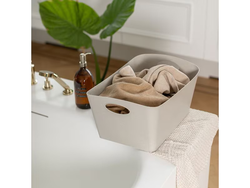 Koziol Aufbewahrungskorb Boxxx L, Sand, 15 l
