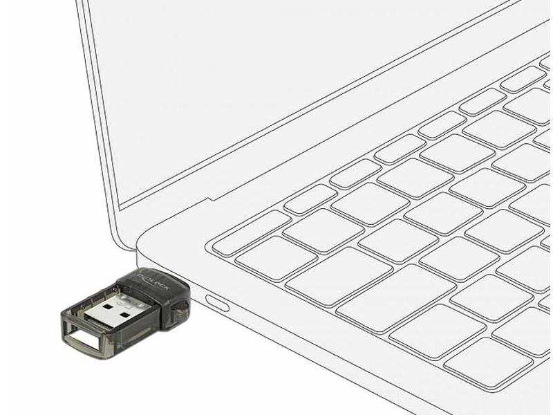 Delock USB-Bluetooth-Adapter 61002 2in1