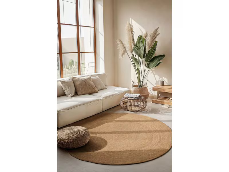 Hanse Home Teppich Rangpur 140 cm x 140 cm, Goldbraun