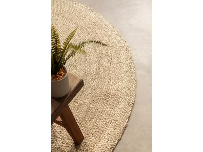 Hanse Home Teppich Rangpur 100 cm x 100 cm, Ivory